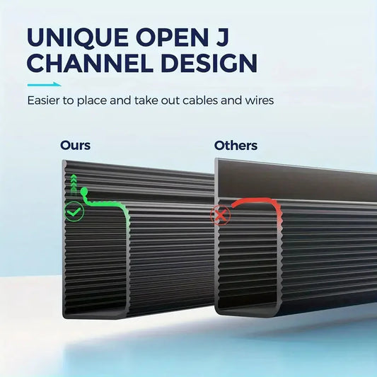 Organizador de Cabos Pro Desk – Gestão de Cabos Série Black Edition